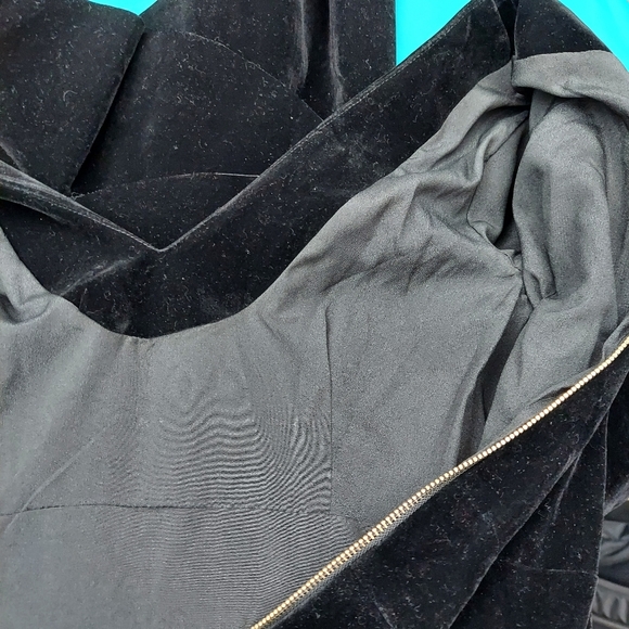 Sistaress Velvet Ruffle Cocktail Dress sz M - Picture 10 of 14